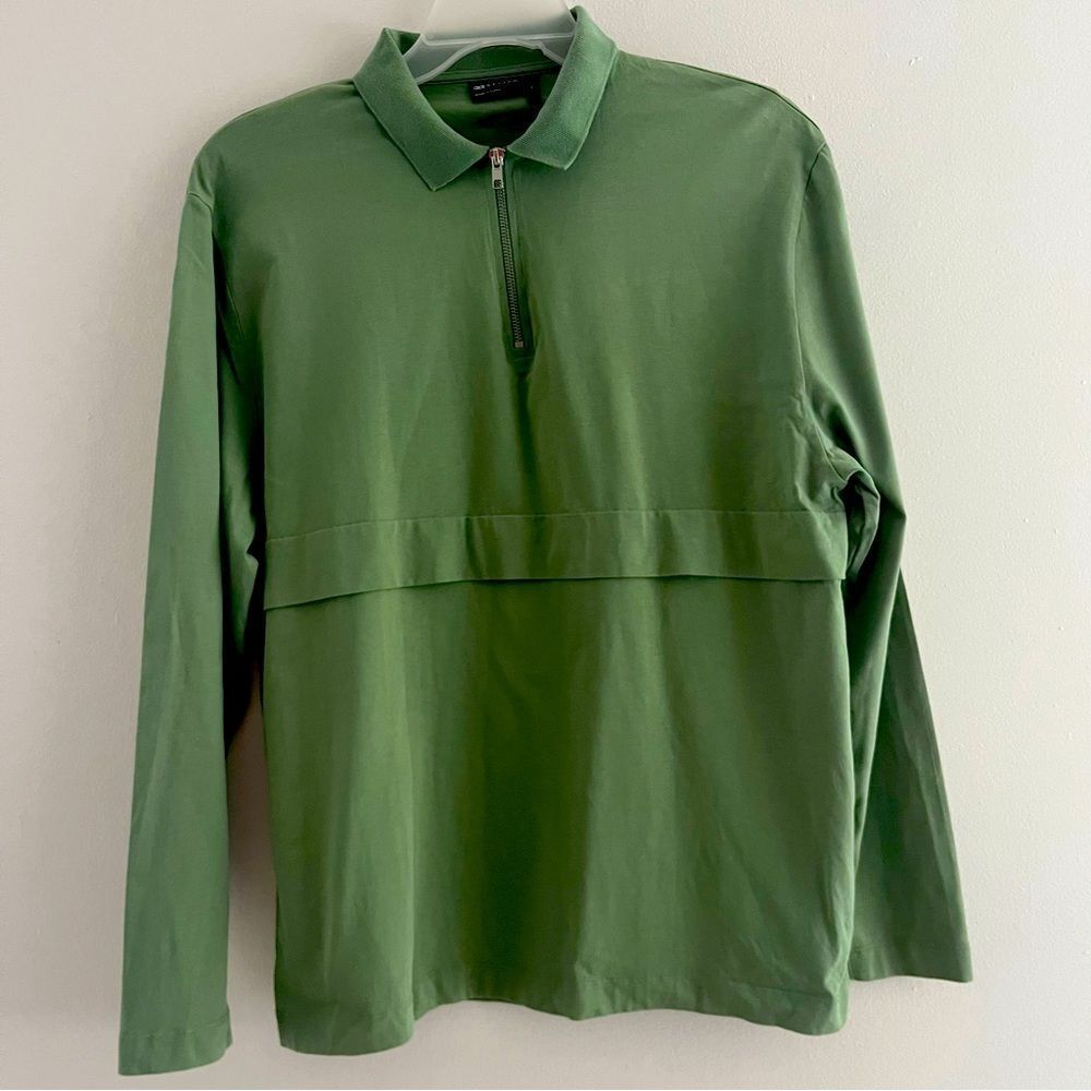 ASOS design Men T shirts Jacket 100% Cotton Large zip up long sleeve